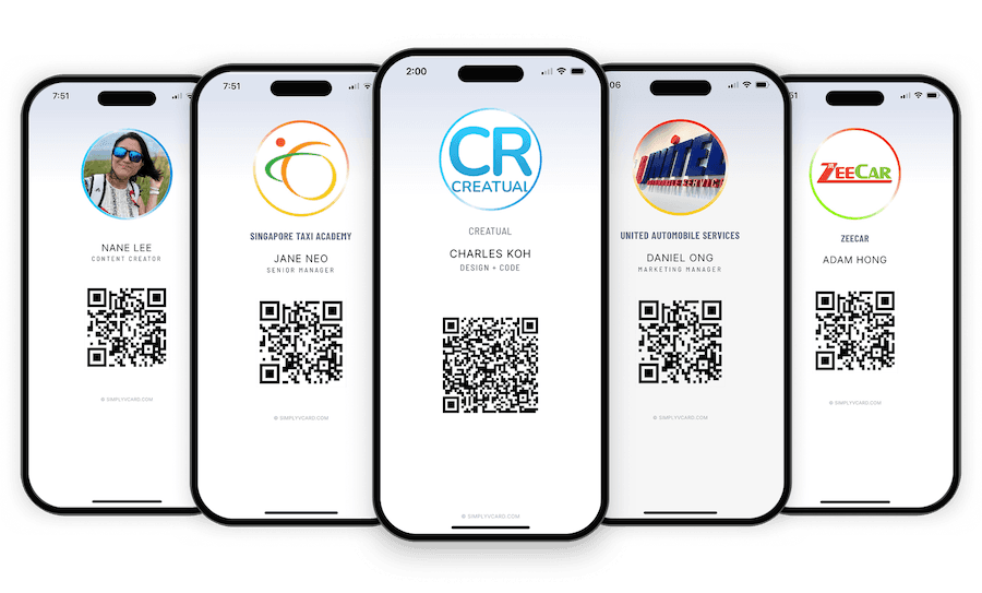 simplyvcard - Image Advanced digital name card for every businesses and startups
