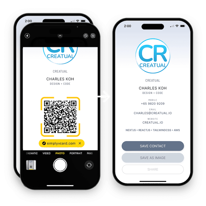 picture of digital card scanning